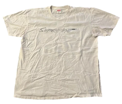 Tee shirt Supreme FW20 blanc vif délavé logo Futura taille XL manches courtes