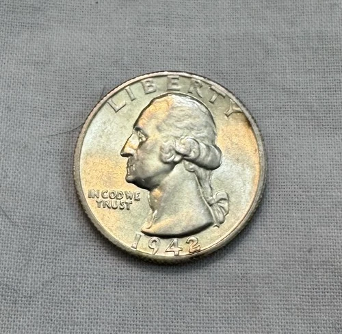 1942-S Washington Silver Quarter BU