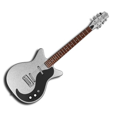 Danelectro DC59-MJSM Double Cutaway E-Gitarre - Silber Metallic Finish
