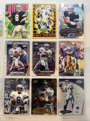 #ad #ad Troy Aikman 9 Card Lot $5.99