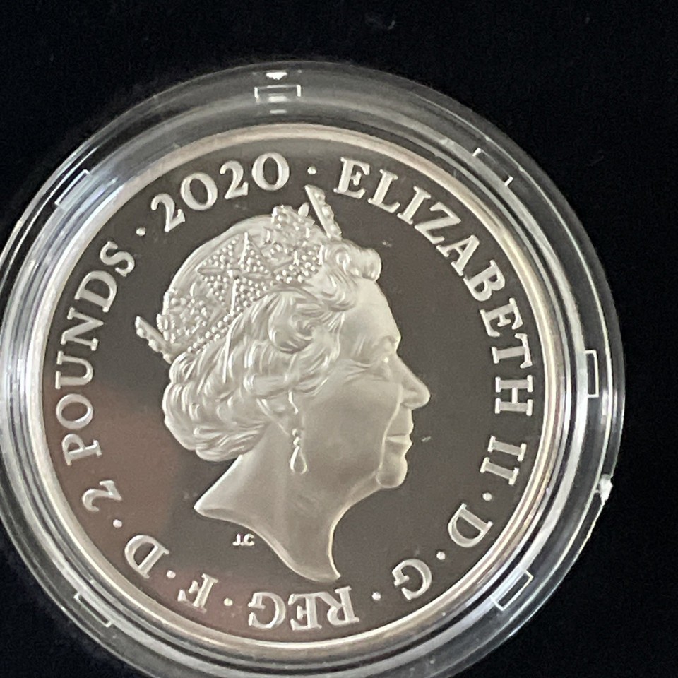 David Bowie 2020 One Ounce Silver Proof Coin Boxed With C.o.a And Outer ...
