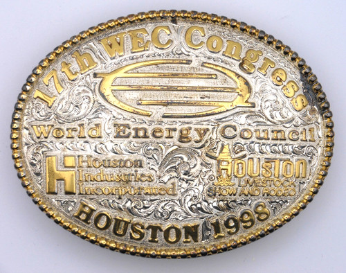 Houston Rodeo 1998 Murphy Belt Buckle 17th WEC Congress Livestock Show