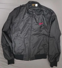 Vintage Stroh's Mens Large Light Jacket Swingster  Pabst Schlitz Busch Hamms