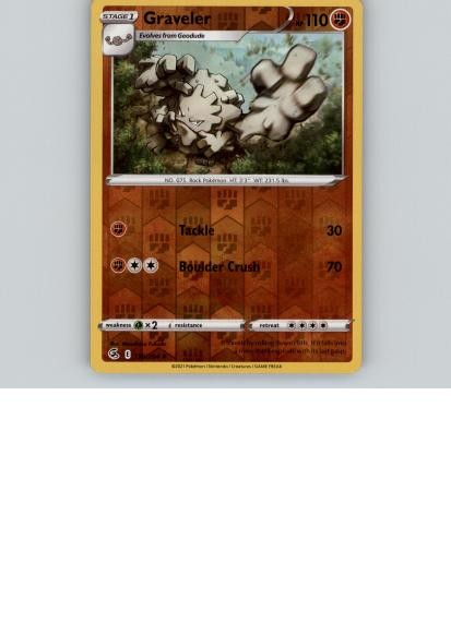 Graveler 136/264 Uncommon Fusion Strike Pokemon Reverse Holo Near Mint