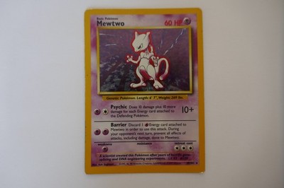 Mewtwo 010/102 Base Set Holo - Ungraded & Marked Discount