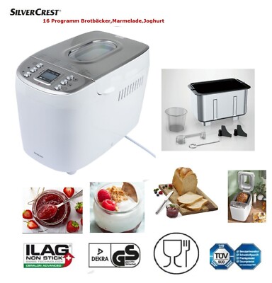 Brotbackautomat 16 Programm Brotbäcker,Marmelade,Joghurt Brotbackmaschine