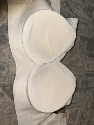 New Horisun Womens Seamless Bra Wireless Bra Pad Wireless Nude Beige Sz XL - 第 7/7 張圖片