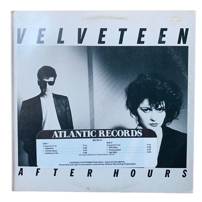 VELVETEEN - After Hours (VG/EX) Vinyl Record LP Promo