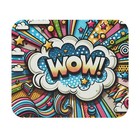 Mouse Pad (Rectangle) Kitschy Pop Art Style of the Word Wow Design 2