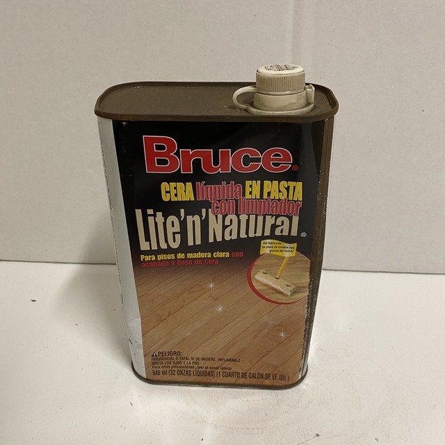bruce lite n natural liquid paste wax