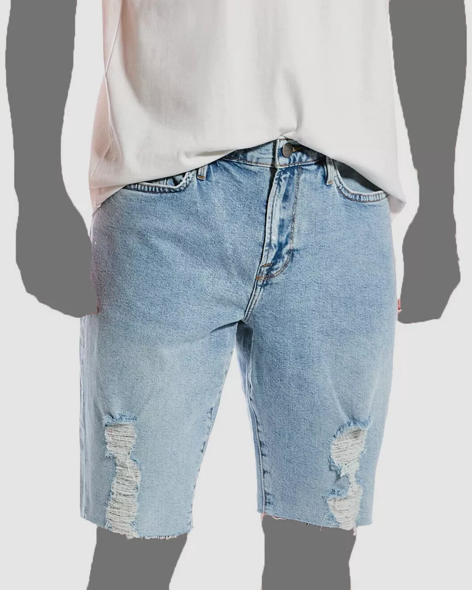 188 Frame Men s Blue L Homme Five Pocket Relaxed Denim Shorts Size 30