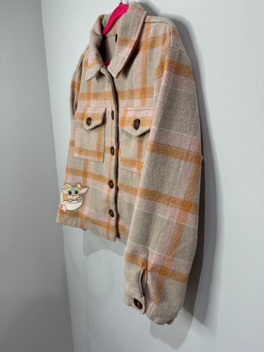 GIrl's Star Wars, The Mandalorian, Grogu Wool Coat, size large - Picture 3 of 13