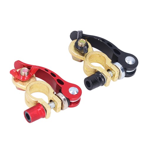 2pcs Copper Battery Terminal Clamp Connectors Quick Release Disconnect For Car - Picture 8 of 12