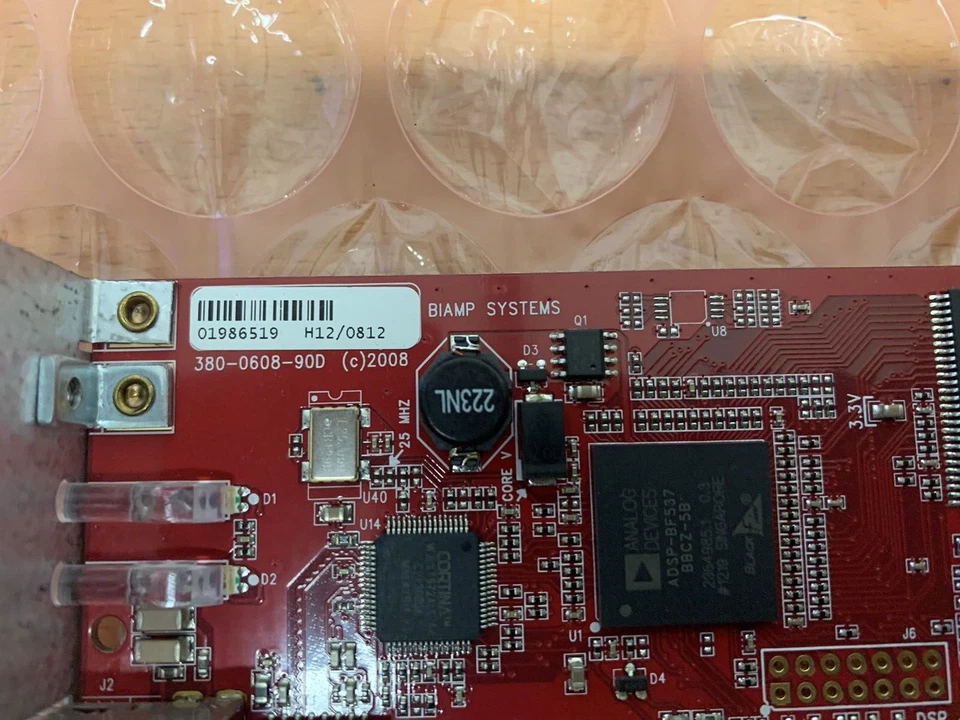 2 x Biamp AudiaFLEX 380-0608-90D Input Card LOT 2 - Image 3 of 4