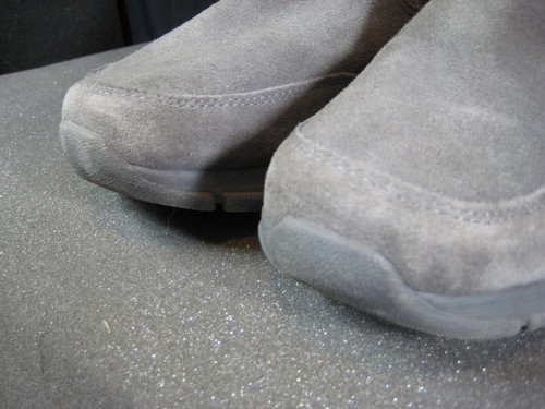 Lands End Winter Boots Womens Sz 11 D Gray Suede All Weather Quilted Zip 473584 - Picture 13 of 17