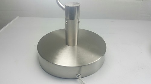 Rare and Stunning 38" Tall Brushed Nickel Spiral Floating White Globe Lamps - Picture 4 of 10