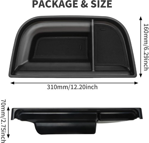 For 2022-2024 Ford Maverick Cab Dashboard Storage Box Organizer Tray Accessories - Picture 10 of 12