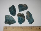 5 SMALL NATURAL ROUGH 1"-1.5" RICH BLUE APATITE CRYSTALS MADAGASCAR 69.1g *1 (GG — photo 3