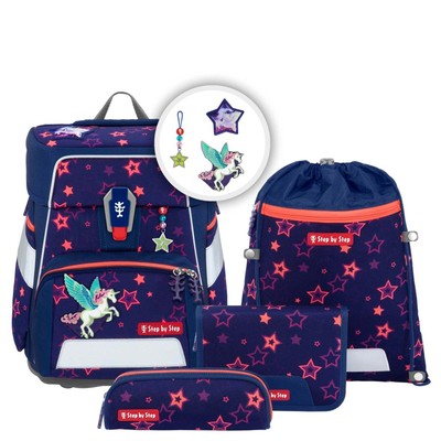 Step by Step Space Shine - Schulranzen Set 5tlg. Pegasus Night Nuala *NEU*