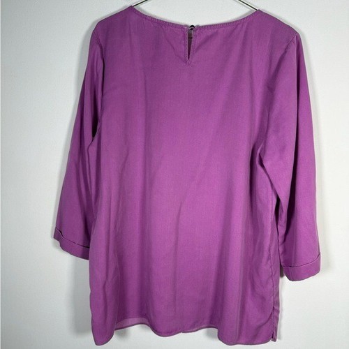 Soft Surroundings Women’s Size Extra Large XL 100% Tencel Lyocell Blouse - Picture 5 of 7