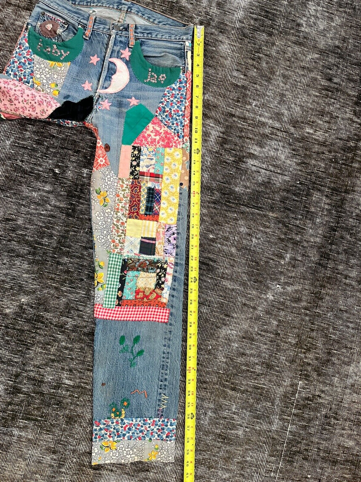 Very Special Rare Original Patchwork Embroidered … - image 21