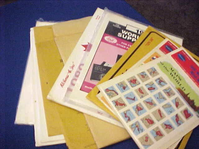 15 packs of Supplements, Stickers, Custom Stencils, and Heavy Blank Stamp Paper
