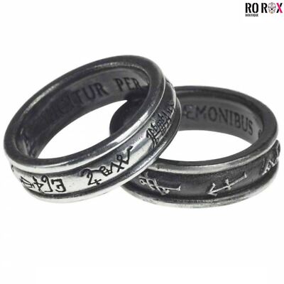 Dämonenengel Ring Paar Alchemie England Erzengel versucht Dämonen gotischer Schmuck