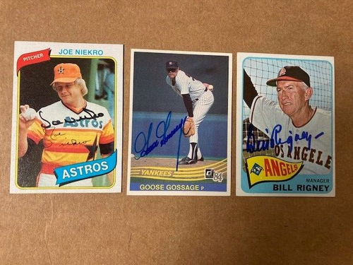 Goose Gossage Signed 1984 Donruss Card(auction for one Card) JSA Precertified