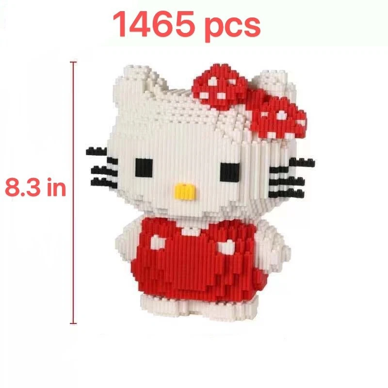 1465 Pcs Hello Kitty Magic Blocks Set Mini Building Blocks Challenging Game Gift - Image 2 of 4