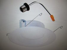 Halo 5 in.  6 in. 2700K Integrated LED Recessed Ceiling Light Retrofit Trim 2PK
