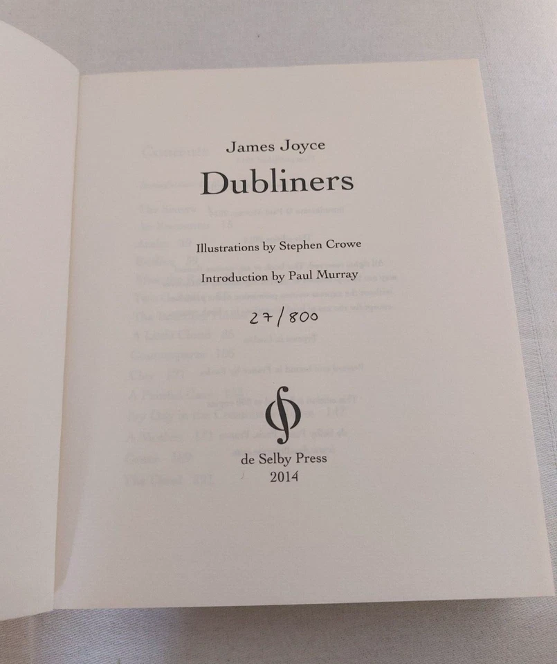 Dubliners: 15 Short Stories by James Joyce: Limited First Edition Softcover 2014 - Image 2 of 4