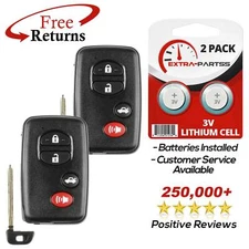2 Remote 4btn Smart Key Fob For Toyota (HYQ14AEM)