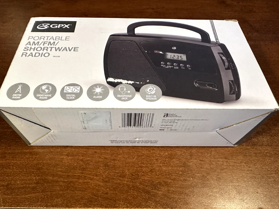 GPX Portable AM/FM Shortwave Radio, New - Image 2 of 2