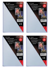 (100) Ultra Pro 4x6 Toploaders 4" x 6" Topload Rigid Card Holders Photo Postcard
