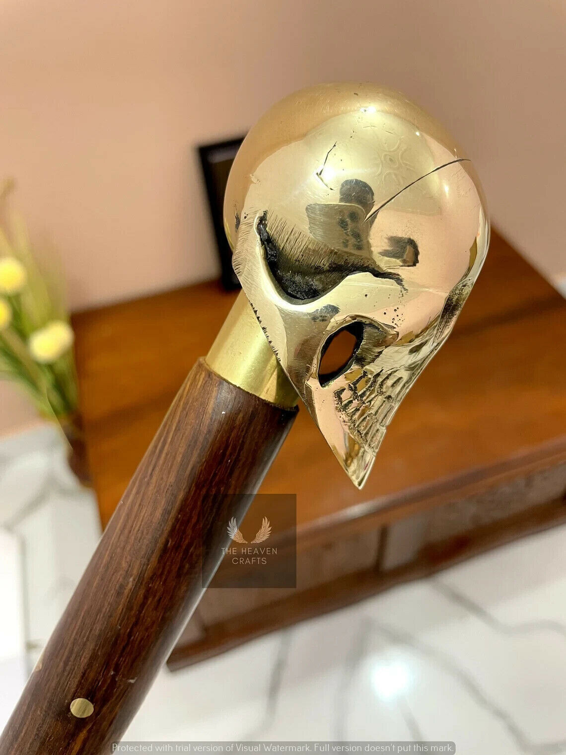 Nautical Vintage Solid Brass Handle Victorian Bro… - image 4