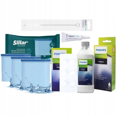 SILLAR Kit de pièces de rechange pour filtre à eau Philips Saeco détartrant...