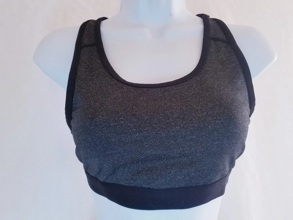 Nuevo sujetador deportivo DANSKIN NOW para mujer S pequeño 4-6 DriMore espalda deportiva gris Foto 2 de 4