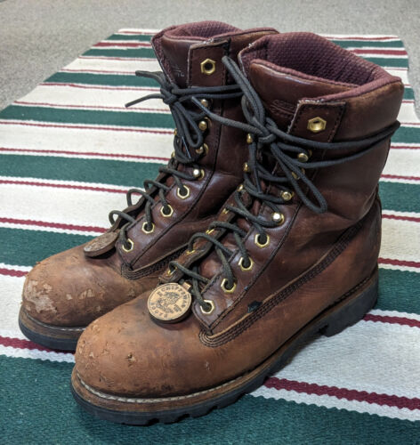 Chippewa Paladin 8" Logger Boots, Size 8, Brown L… - image 1