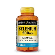 Mason Natural Selenium 200 mcg - Essential Trace Mineral, 60 Tablets