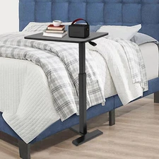 Pneumatic Mobile Standing Desk Laptop Desk, Overbed Table Hospital Home Use