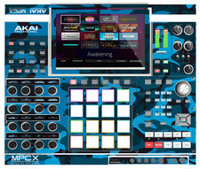 Akai MPC-X SE Skin  Camo Blue  Protective Decal  StyleFlip Skins