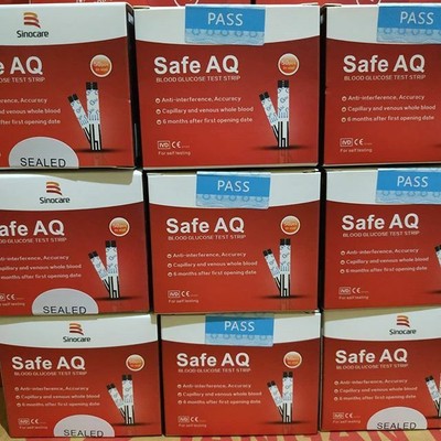 Sinocare Safe AQ Glucose Test Strip - strip gula darah Fill 25T | eBay