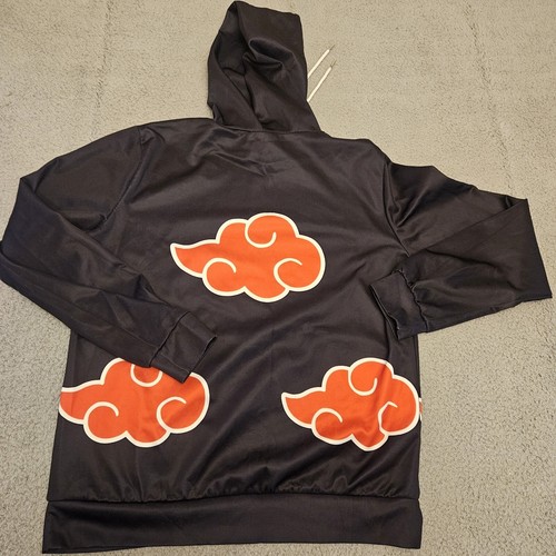 Naruto Pullover Adult LARGE Akatsuki Hoodie Anime Sweatshirt Pocket - Picture 6 of 7