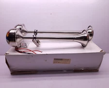 Farbin Stainless Steel Horn 12V Compact Dual Trumpet Electric Horn