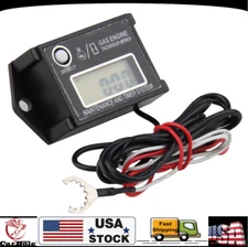 12V Tachometer Tiny Tach/Hour Meter for 2& 4 Stroke Small Engine Boat Motorcycle
