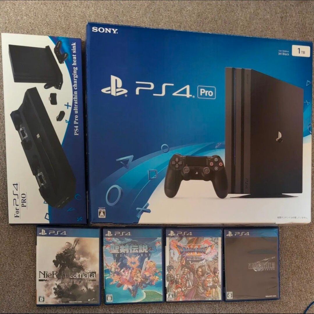 PlayStation 4 Pro Black 1TB CUH-7000BB01 – SSD Upgraded + 4 Games Included