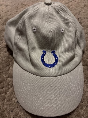 NFL Herren Strapback Mütze hellbraun Größe OSFA bestickt Indianapolis Colts Logo - Bild 1 von 3