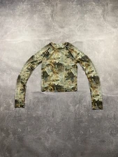 Vintage Y2K Tattoo Mesh Top Girls Blouse Style Like Jean Paul Gaultier JPG