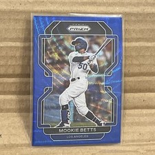 2022 panini prizm baseball Blue Wave Prizm Mooke Betts 12/60 Dodgers