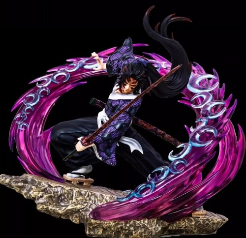 Anime Demon Slayer Tsugikuni Yoriichi Kokushibo Glow Figure Model Statue Stock - Picture 8 of 11